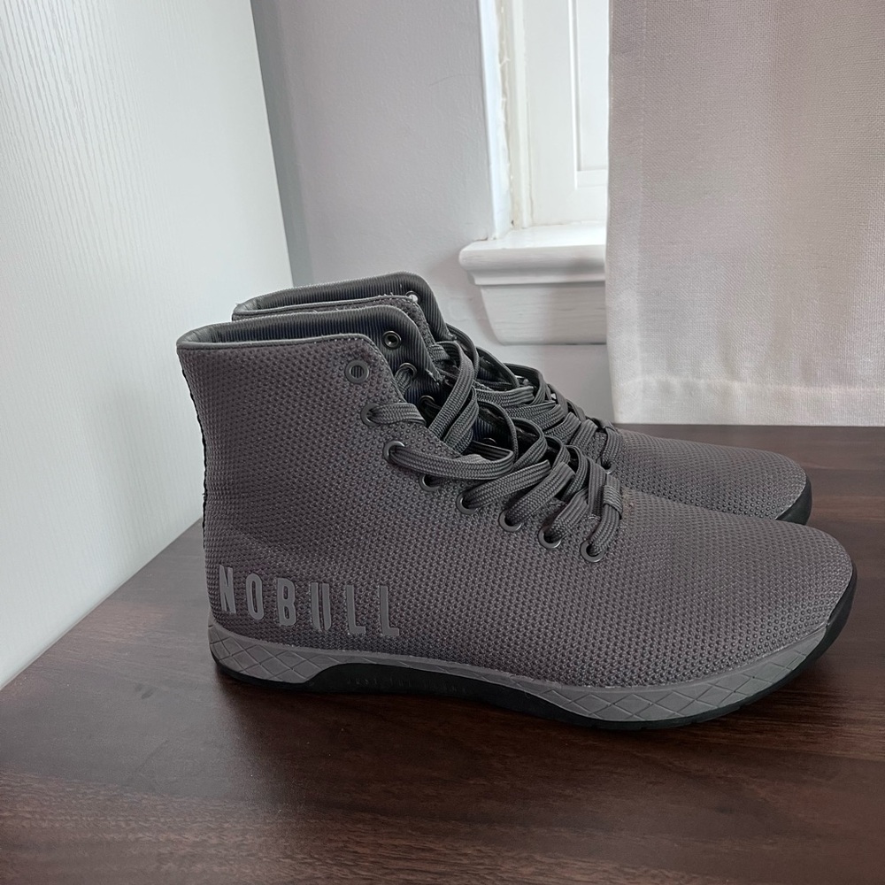 NOBULL Men's Grey High-Top Sneakers